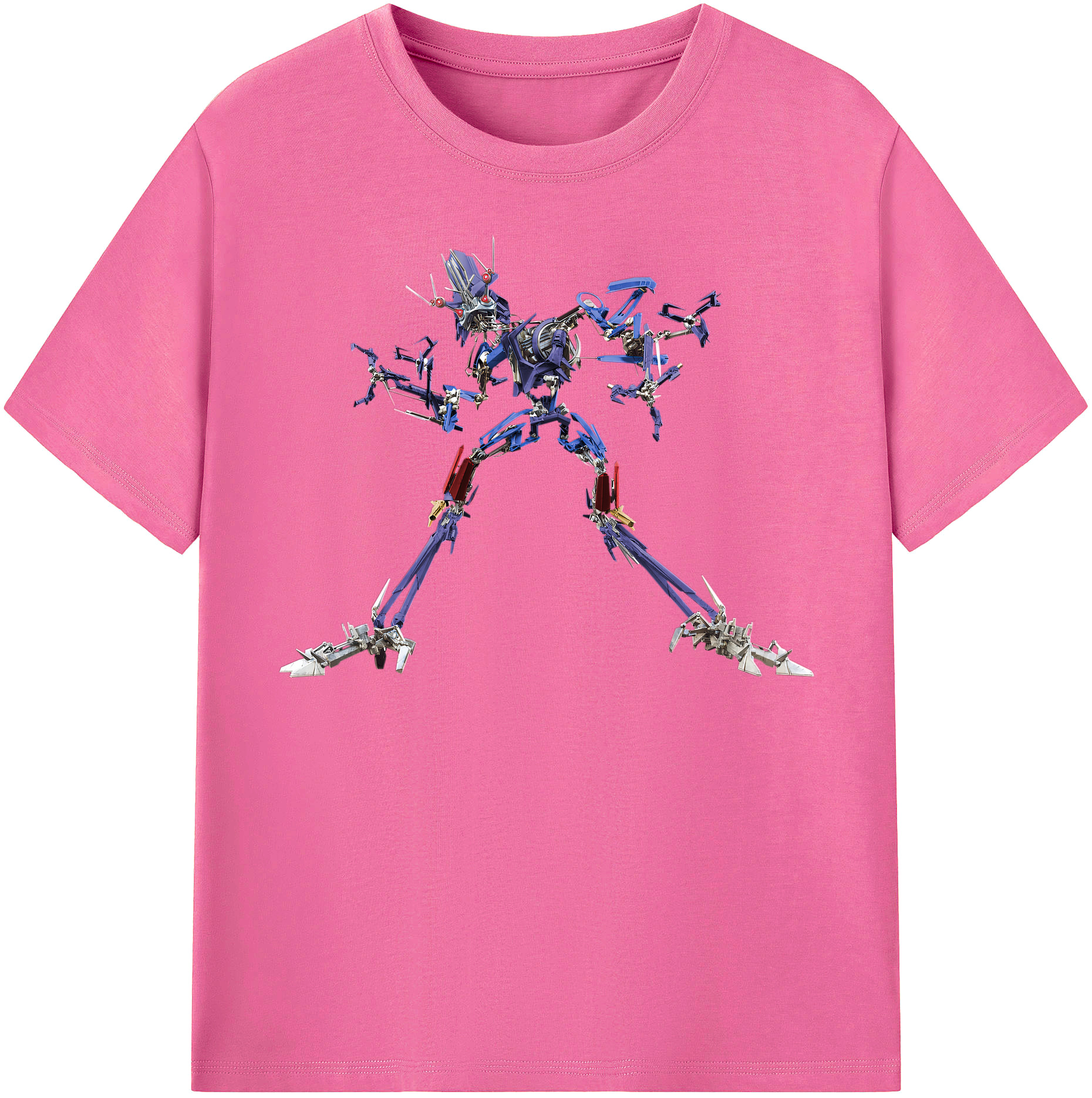 （画像用）  レディースカジュアルプリントTシャツ（綿100％）